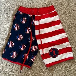 Baseballism America’s Game men’s swim trunks size XS